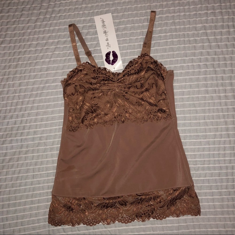NWT 💞 Rhonda Shear Lace Camisole
